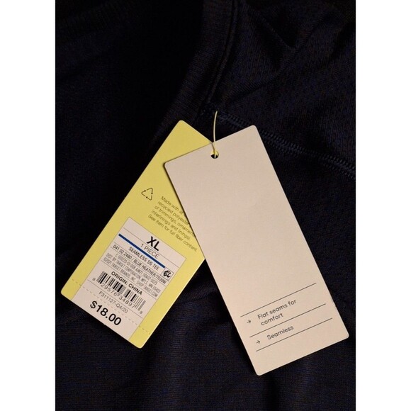 All In Motion Blue Heather Seamless Athletic T-Shirt Men's Size XL New w/ Tags - Picture 5 of 9